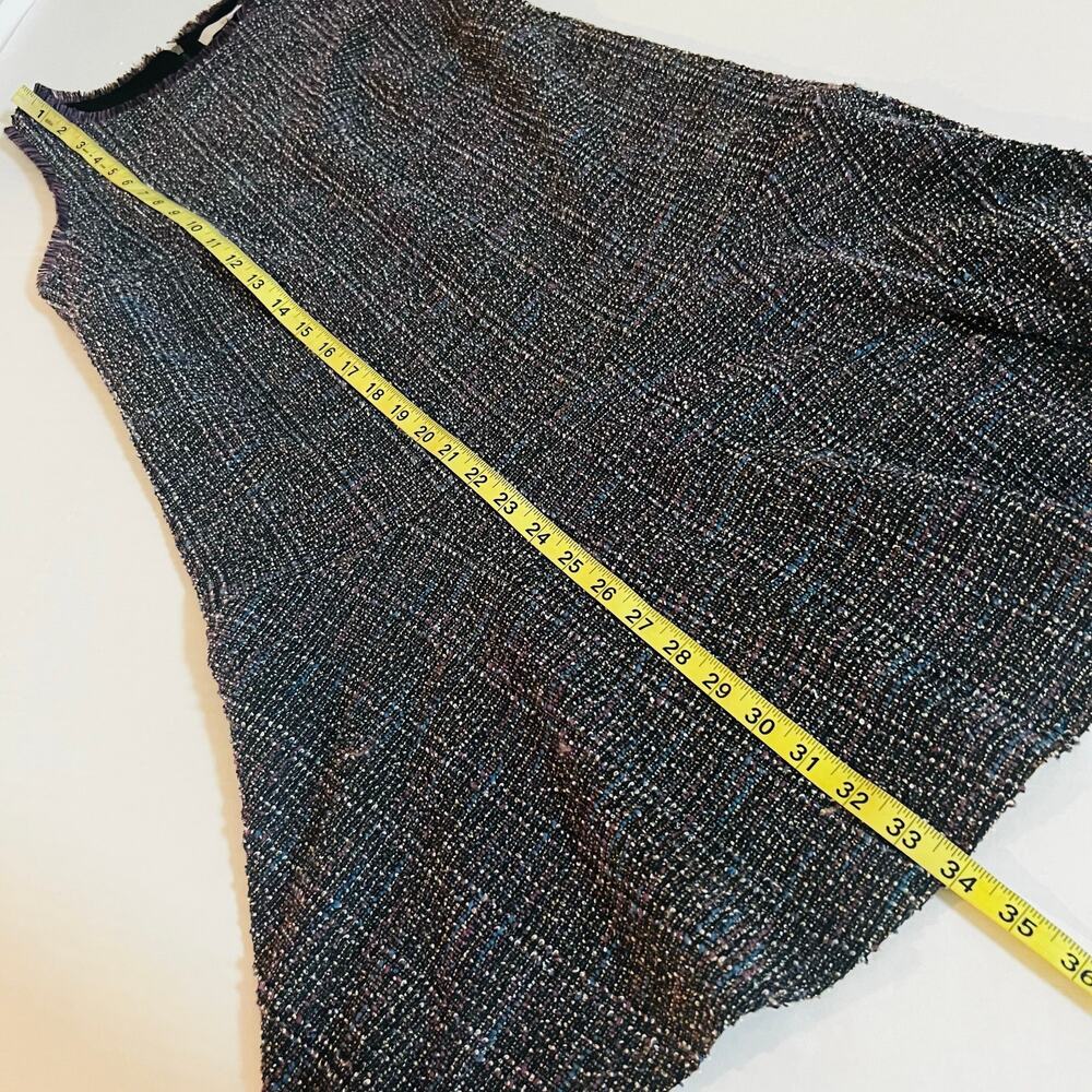 Ann Taylor Loft Tweed Drop Waist Sleeveless Dress Size XS Multicolor - Picture 7 of 8